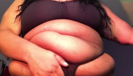 Fat Dominant Dances + Pussy Tease