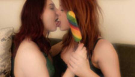 Naughty Lollipop Licking