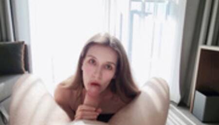 [POV] Bunny Nika - Passionate And Sensual Blowjob & Cum Swallow