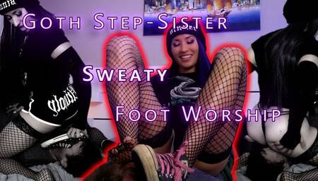Goth Step-Sister Sweaty Foot Worship