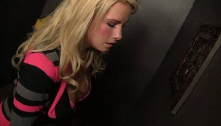 Comes For Confession And Practices Her Oral Skills Through The Hole! (mp4)