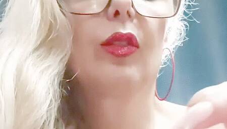 Close-up * Smoking the French and blowing smoke in your face