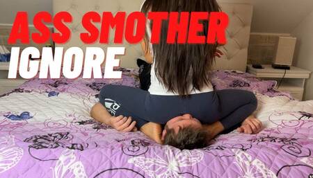 Totally Ignored Human Furniture | Reverse Facesitting In Blue Leggings | Part #2 | WMV