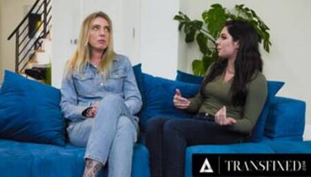 TRANSFIXED - Jade Venus Is FREE USE FUCKED By Charlotte Sins While Giving CLIENT THERAPY SESSION