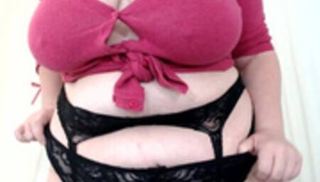 Busty BBW Milf Teases in Live Cam Show