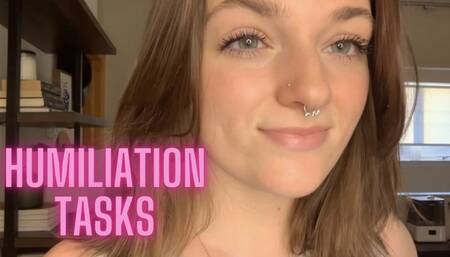 Humiliation Tasks