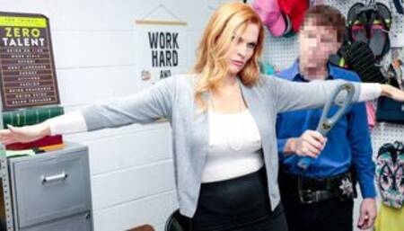 Quickie at the office with busty mature suspect