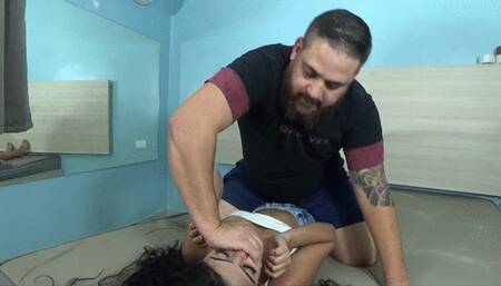 SHUT UP BITCH AND FEEL MY HAND WITH A HEAVY SMOTHER - BY BILL - CLIP 3 IN FULL HD