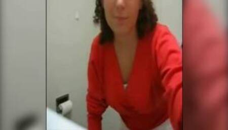 French milf in bathroom