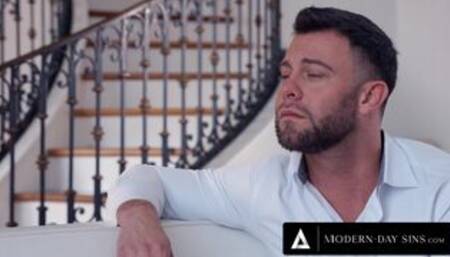 MODERN-DAY SINS - Scarlit Scandal And Alina Ali Cum Swap Cuckold Husband's Cum! HOT FFM THREESOME!