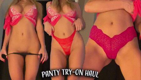 Panty Try-On Haul JOI?