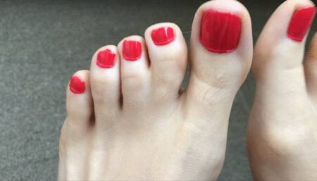 Showing Off My Leg and Toe Hair