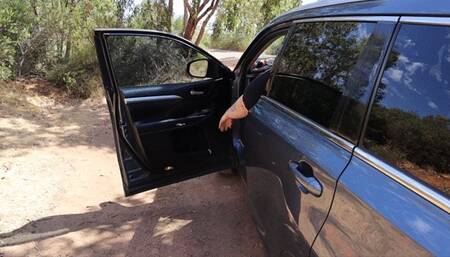 SSBBW Walking, Struggling & choking on a fly in nature ????