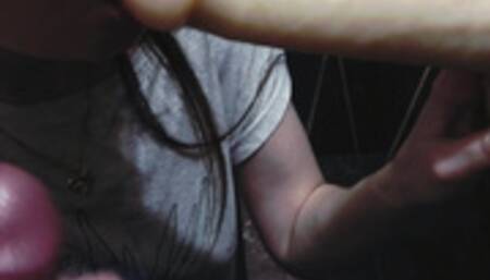 Why did you bring a rubber dick daddy!? Should I suck it too!?