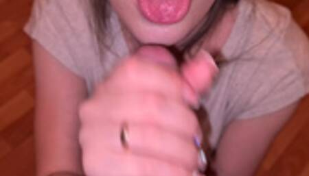 Do you want a blowjob daddy!? And why doesn't Mommy make it for you at all!? Okay, let's do it