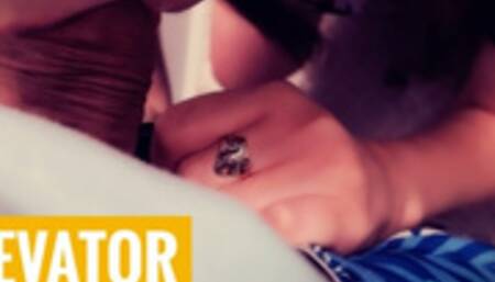 Quick Blowjob in the Elevator of a high-rise building