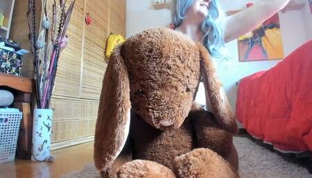 Big squirting big teddy bear plush toy 4K