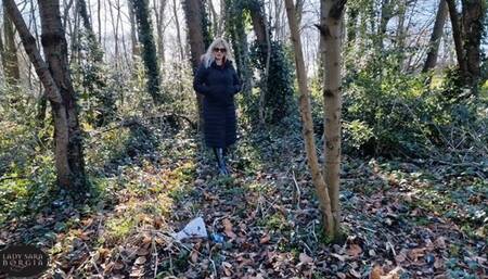 Outside in the Park Strapon Humiliation POV!