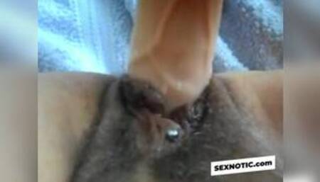 Hot Horny Granny Toys Her Sexy Wet Cunt