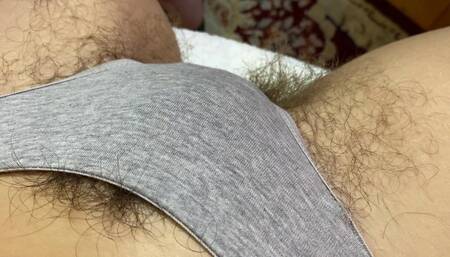 New hairy pussy in panties compilation