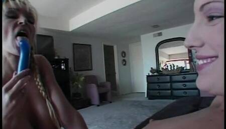 Stunning young lesbians with great bodies lick cunt and play with sex toys