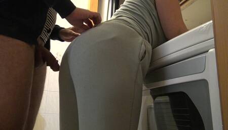 Stepmother licking his balls before drinking his cumshot