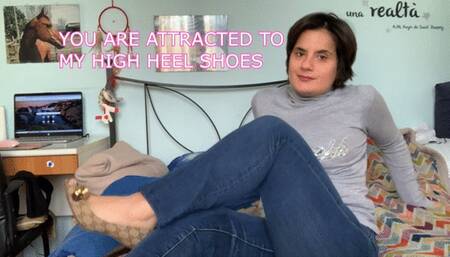 your goddess is wearing a pair of high heels and just asking to be worshiped by you