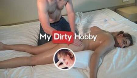 Banging Hot Blonde Mila-Hase Gets An Oil Massage Which Ends With A Hardcore Fuck