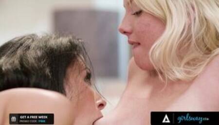 GIRLSWAY - Busty Nurse Reagan Foxx Gives A Pussy Check Up On 18yo Teen Patient