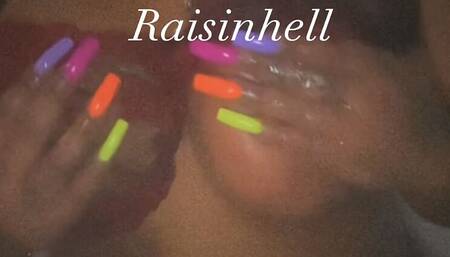 Big tits in the shower