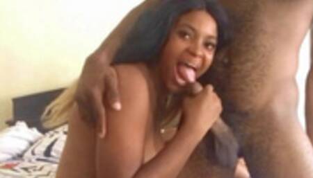 Hot Congolese Babe Cheating On Her SIMP Small Dick Boyfriend
