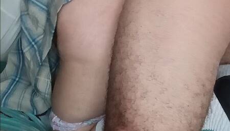 Teenager is recorded while being fucked by her stepfather