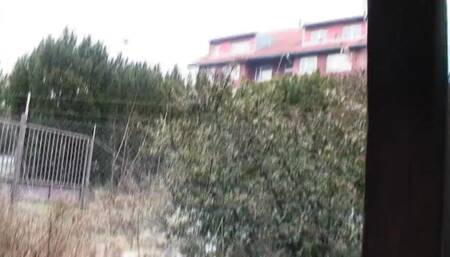 Naughty brunette babe sucks dick until he cums