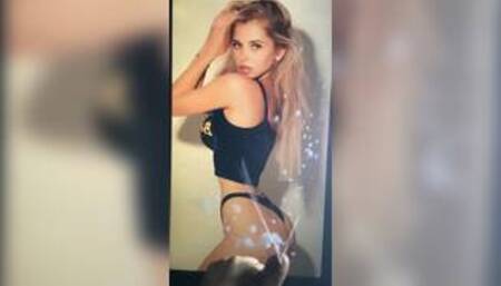 Cum tribute to Alla Bruletova (slo mo)