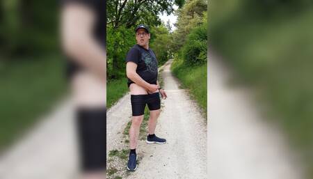 Wanking in the forest