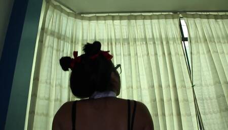 Spoiled stepdaughter is punished for wearing too small clothes