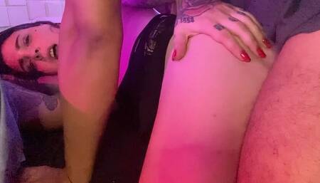 His first time with a trans