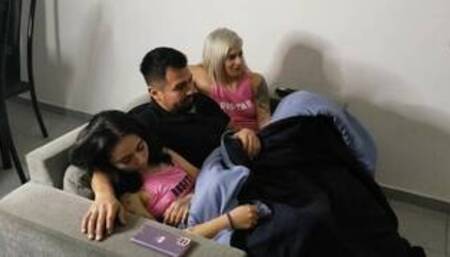 Movie night with my girlfriend and her friend