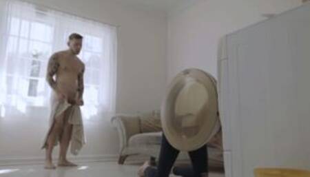 Trans babysitter anal fucked by horny boss