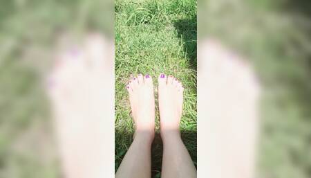 Little breasts in the sun