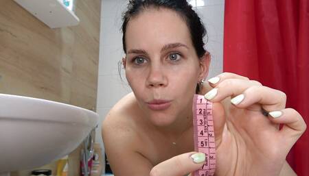 Anna humiliates your very tiny dick