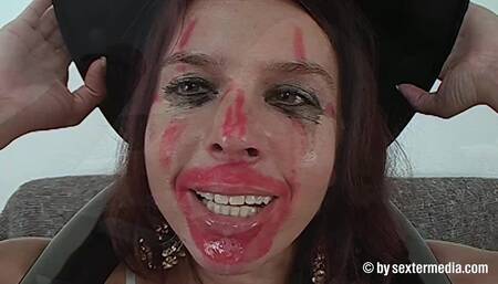 Horny tits Milf shows oral sex on the tail