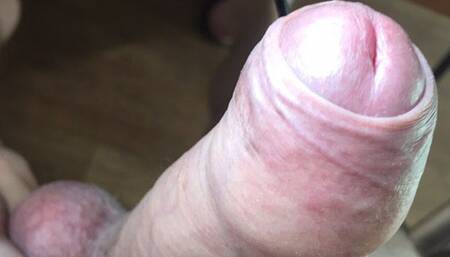 Big and fat cock cum fountains of sperm!