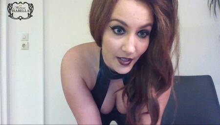 Mistress Isabella latex blackmail