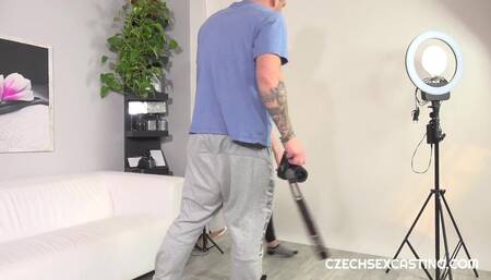 Papita at her first porn casting