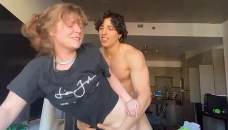 Stud fucking his sexy gf doggystyle