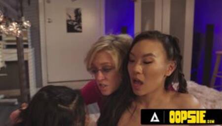 OOPSIE - College Babes Kimmy Kimm And Summer Col SCISSOR And SQUIRT With MILF Dee Williams!