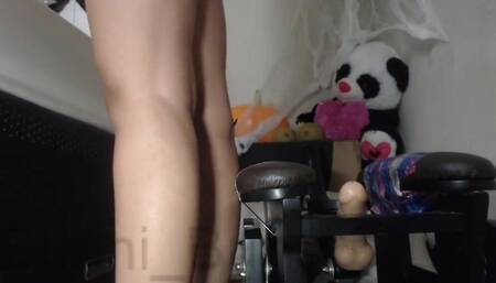 Bunni_Buns - Chair Dildo & Halloween Stream