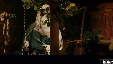 Lady Dee services the powerful forest witch Isabela with her mouth