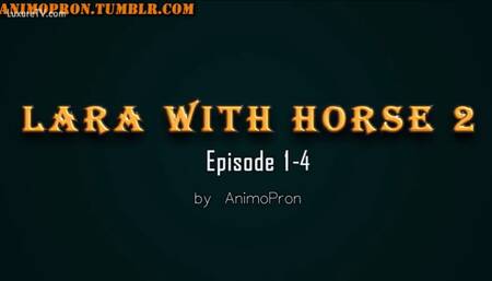 Lara with horse. Complete, all episodes. Enjoy! 3D-ANIM
